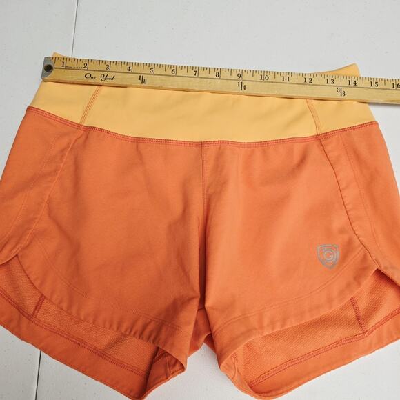 Goal Five Athletic Shorts S Womens Fast Free Orange Stretch Running Workout - Picture 10 of 13